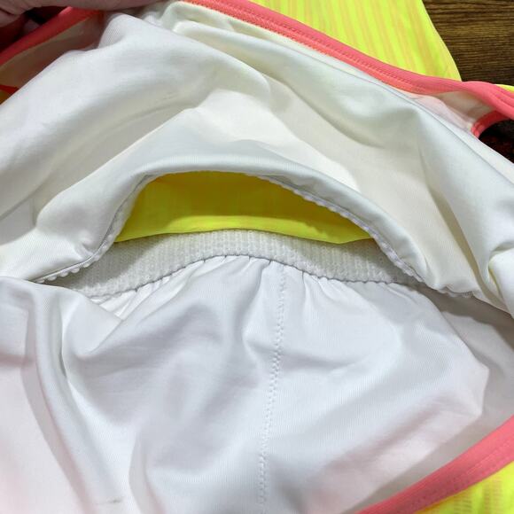 Sofibella Size XS Athletic Tank Top NEW Checkmate UPF 50 Neon Built In Bra - Picture 8 of 14